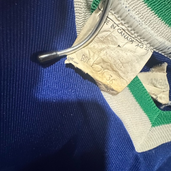 Vintage Maska Superfil Vancouver Canucks Blank NHL Hockey Jersey - Picture 5 of 8